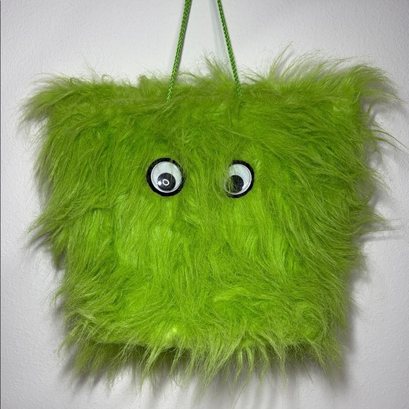 Warm Fuzzies Handbags - Fuzzy Green Monster Halloween Bag